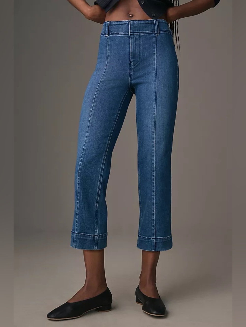 Anthropologie Pilcro Slim 70s Crop Flare Jeans